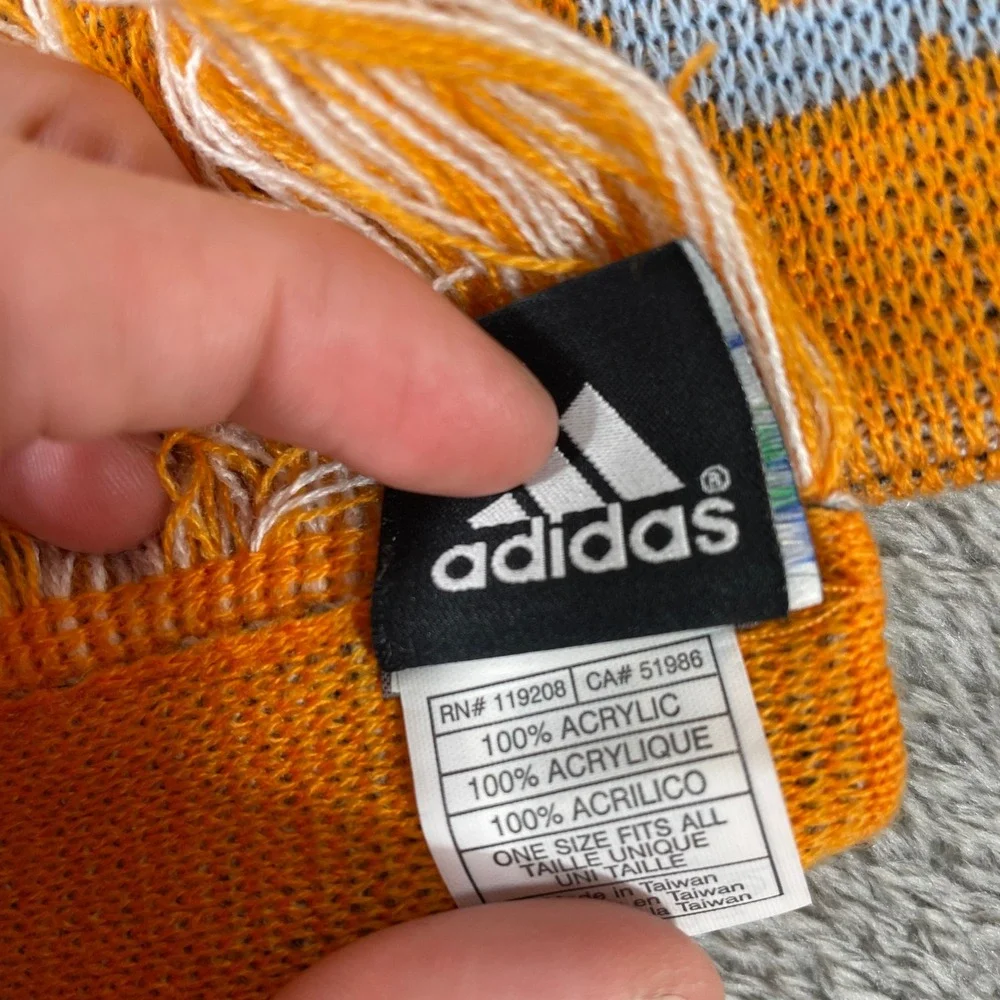 Adidas‎ Houston Dynamo Scarf Adult One Size MLS Soccer Orange Knit Tassel